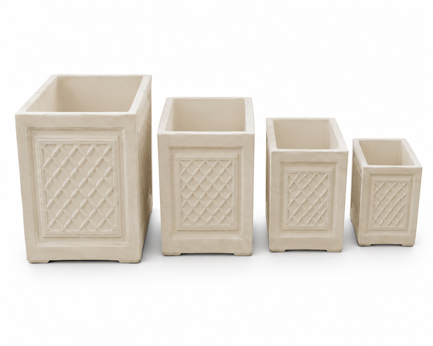 Diamond Panel Planter Set